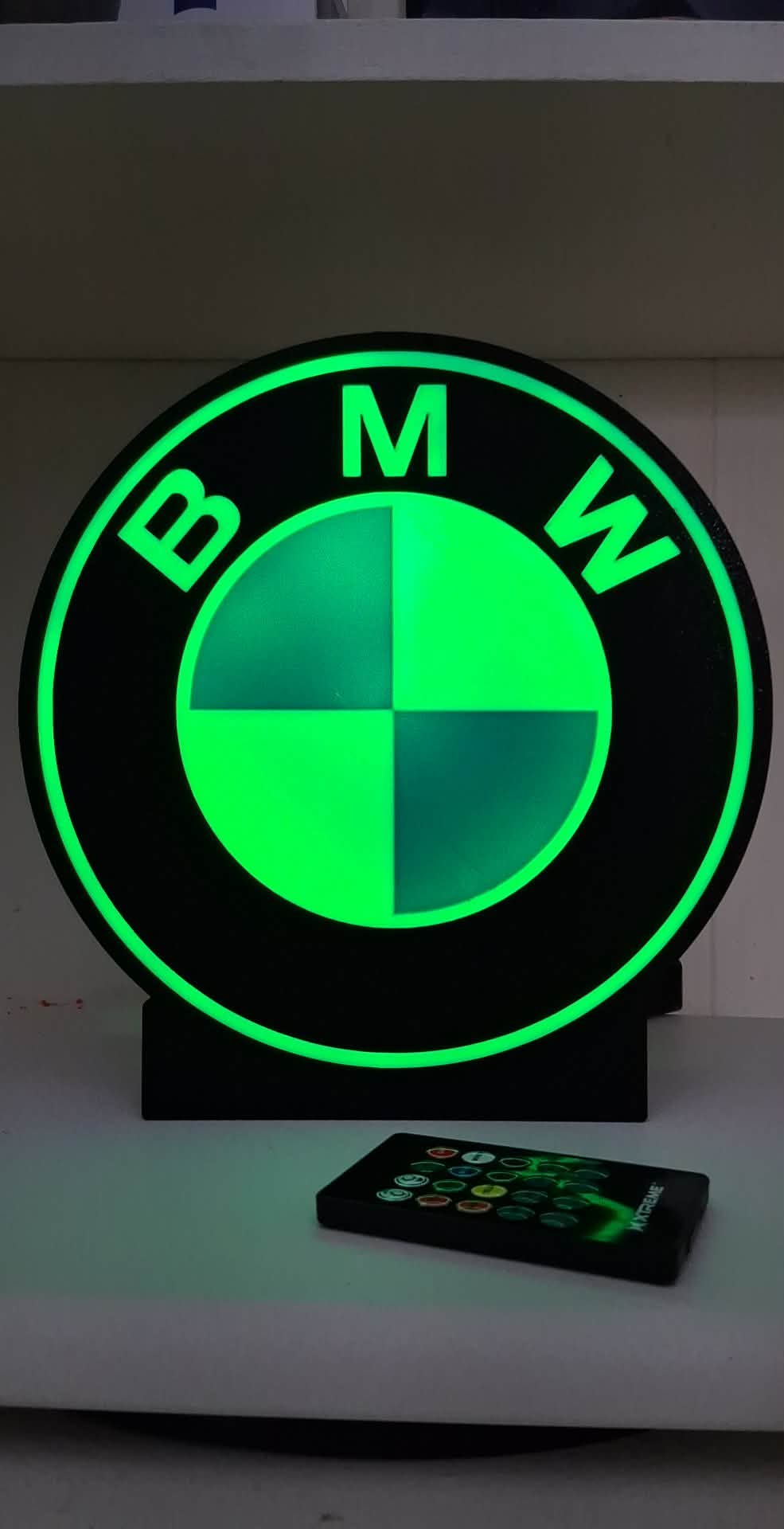 BMW LED light box – custom 3D printed – Lit Layer Creations